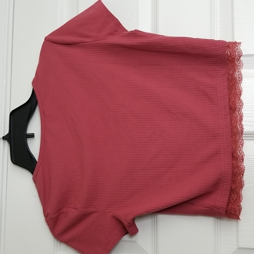 Shein Ribbed Crop Top - Picture 6 of 10